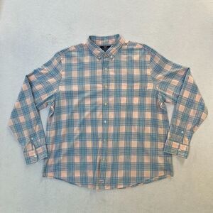 Mens Vineyard Vines Slim Fit Murray Pink‎ Plaid Button Down Shirt Size XL GUC